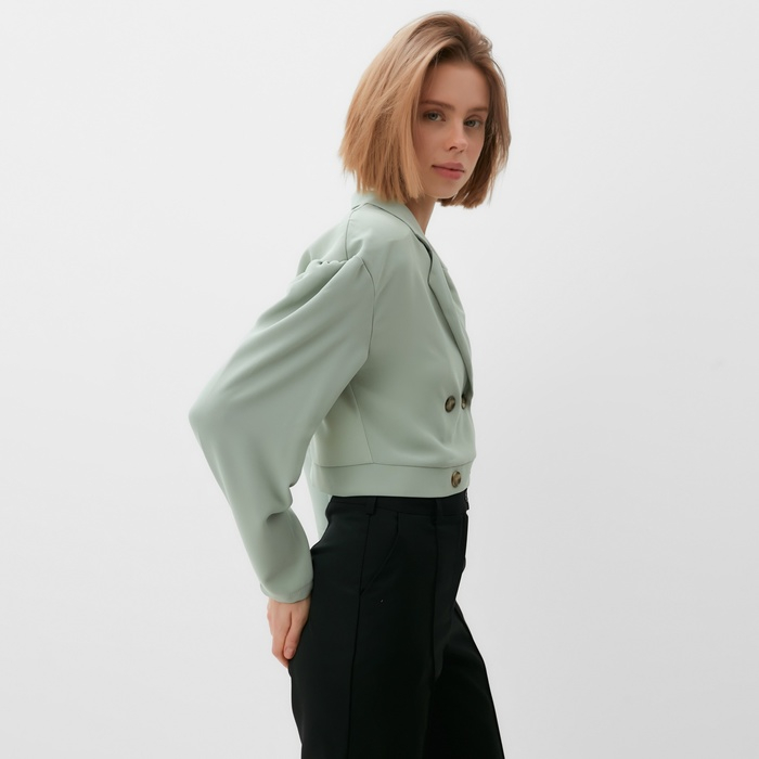 Жакет женский MINAKU: Green trend цвет зелёный, р-р 48 Жакет женский MINAKU: Green trend цвет зелёный, р-р 48