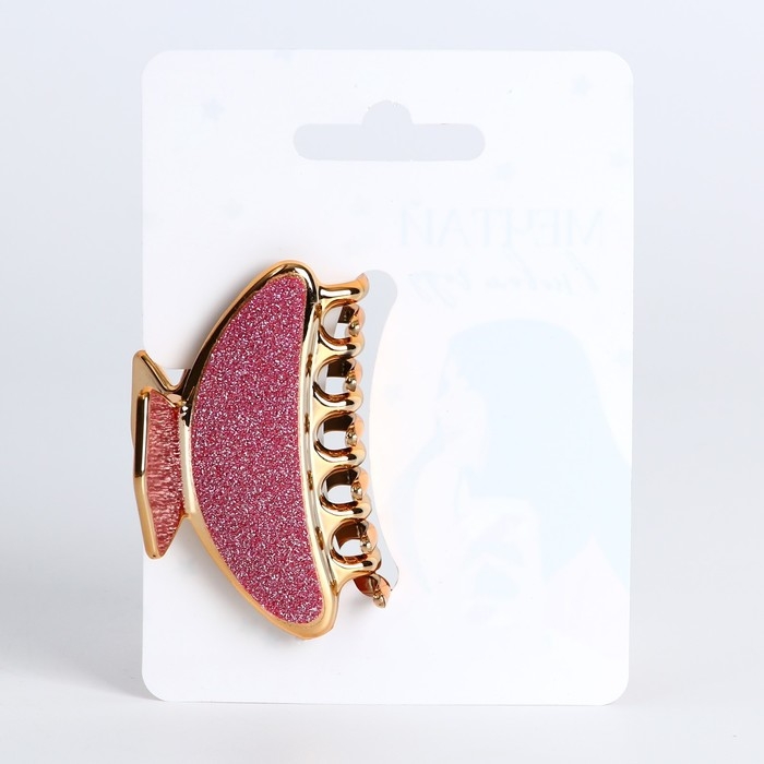 Краб для волос новогодний &laquo;Мечтай в Новом году!&raquo;, на Новый год, 4 х 6,4 см