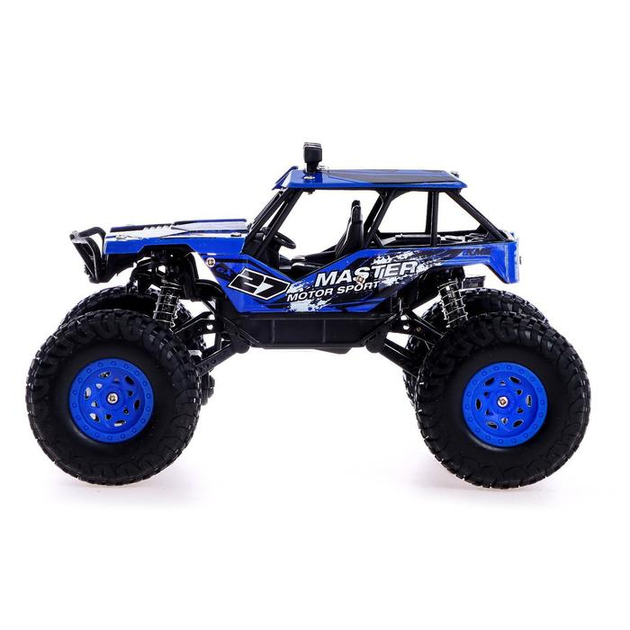 Джип радиоуправляемый &laquo;Кросс&raquo;, работает от батареек, цвет синий