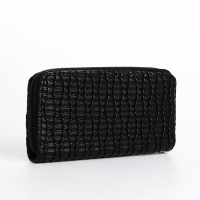 Кошелёк женский на молнии, цвет чёрный Кошелёк женский на молнии, цвет чёрный