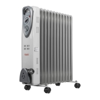 Масляный обогреватель "Ресанта" ОМ-12Н, 2500 Вт, 12 секций, 25 м&sup2;, белый