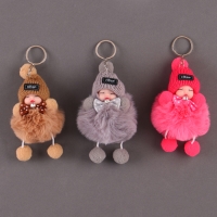 Мягкая игрушка &laquo;Кукла&raquo; в шапочке, на брелоке, 11 см, цвет МИКС