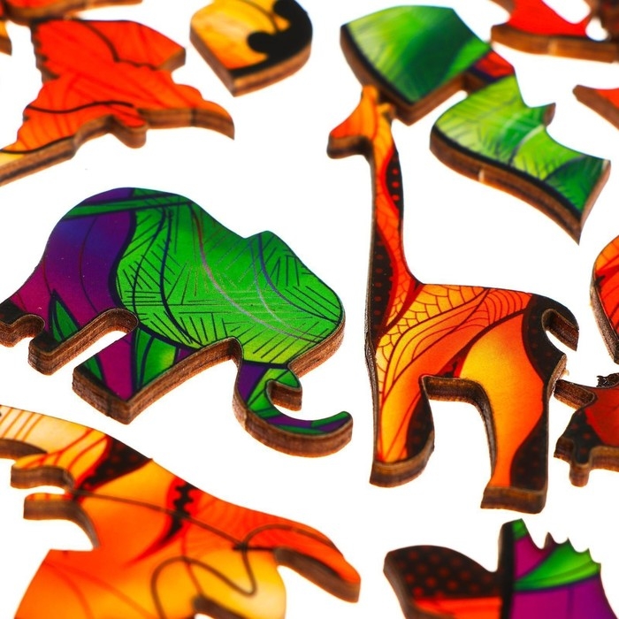 Пазл деревянный фигурный «Бенгальский тигр», 166 элементов Пазл деревянный фигурный «Бенгальский тигр», 166 элементов