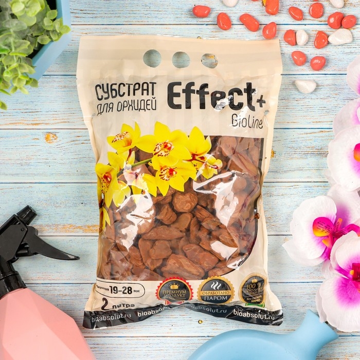 Субстрат для орхидей Effect+™ Bio line 19-28 мм, 2 л Субстрат для орхидей Effect+™ Bio line 19-28 мм, 2 л