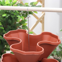 Кашпо многоярусное &laquo;Каскад&raquo;, 3 шт, 12 л (секция 4 л), цвет терракотовый