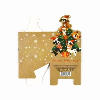 Коробка подарочная новогодняя складная &laquo;Весёлого Нового года!&raquo;, 7 х 12 х 7 см, Новый год