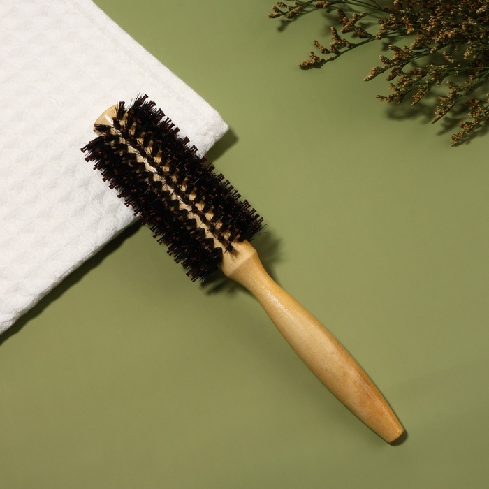 Брашинг &laquo;Натурель&raquo;, d = 2/5 &times; 22 см, комбинированная щетина, цвет &laquo;светлое дерево&raquo;