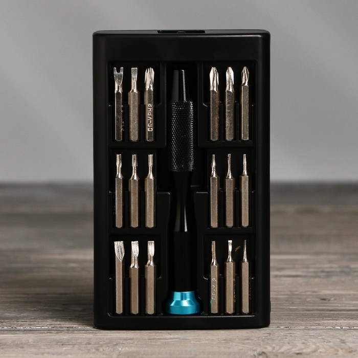 Набор отверток в фляге &laquo;Крути верти&raquo;, универсальный, 18 предметов