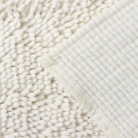 Коврик для дома LaDо́m, букли, плотность 1400 г, 50&times;80 см, цвет белый