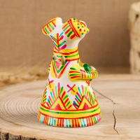 Филимоновская игрушка колокольчик &laquo;Собачка&raquo;