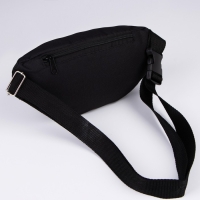 Сумка поясная &laquo;Билет&raquo;, 28х7х14 см, отдел на молнии, наружный карман, цвет чёрный