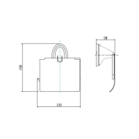 Держатель для туалетной бумаги с крышкой Штольц St&ouml;lz &laquo;Шарм&raquo;