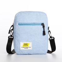 Сумка молодёжная на молнии, цвет голубой Сумка молодёжная на молнии, цвет голубой