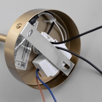 Бра "Зенит" LED 3000К черный золото 20х20х80ми Бра "Зенит" LED 3000К черный золото 20х20х80ми