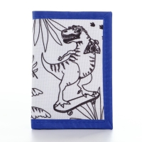 Кошелек на липучке под раскраску &laquo;Динозавр: Дино краски&raquo;