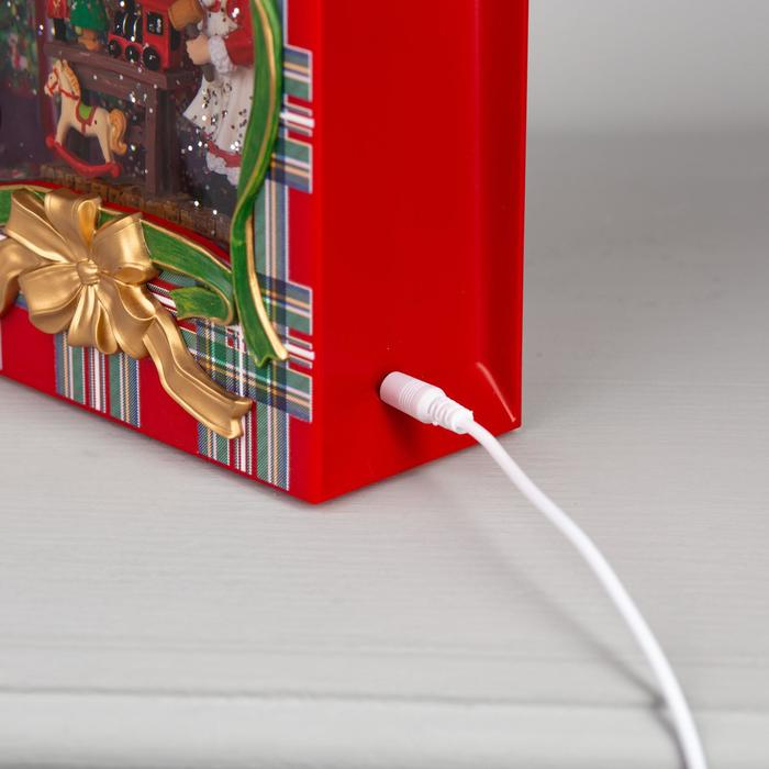 Светодиодная фигура &laquo;Подарочный пакет&raquo; 15 &times; 23 &times; 7 см, пластик, батарейки ААх3 (не в комплекте), USB, свечение тёплое белое