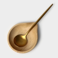 Подставка под ложку, 11,5×13,5×2,5 см, гевея Подставка под ложку, 11,5×13,5×2,5 см, гевея