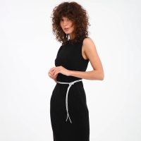 Пояс-шнурок женский, без пряжки, цвет серебристый Пояс-шнурок женский, без пряжки, цвет серебристый