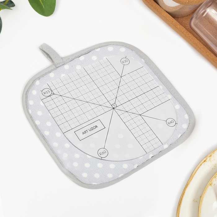 Линейка для скругления углов, 12 × 12 см, цвет прозрачный Линейка для скругления углов, 12 × 12 см, цвет прозрачный