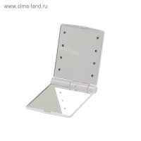 Зеркало Luazon, подсветка, 13.5 &times; 8.5 &times; 1 см, 8 диодов, МИКС