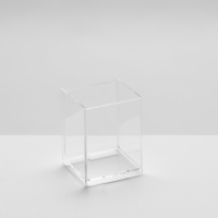 Подставка для карандашей 1 ячейка, 5&times;7&times;5 см, оргстекло 1,8 мм, В ЗАЩИТНОЙ ПЛЁНКЕ