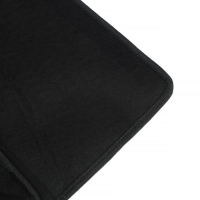 Органайзер саквояж в багажник автомобиля, 55&times;32&times;30 см, экокожа, черный с белой строчкой