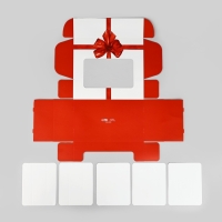 Коробка для эклеров с вкладышами «Бант», 25 х 15 х 7 см Коробка для эклеров с вкладышами «Бант», 25 х 15 х 7 см