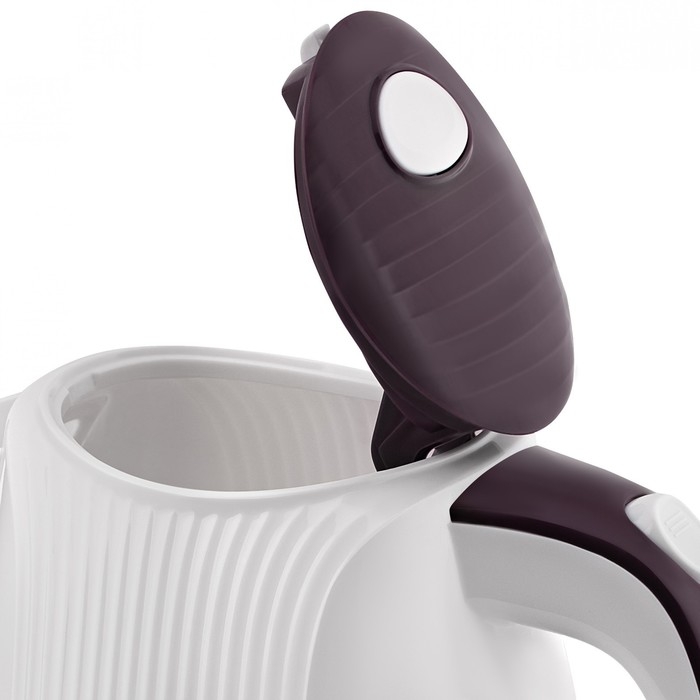 Чайник электрический Vitek VT-7061, пластик, 1.7 л, 2200 Вт, бело-фиолетовый с рисунком Чайник электрический Vitek VT-7061, пластик, 1.7 л, 2200 Вт, бело-фиолетовый с рисунком