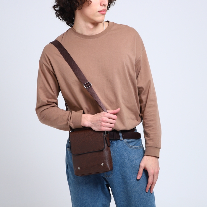 Сумка мужская, цвет коричневый Сумка мужская, цвет коричневый