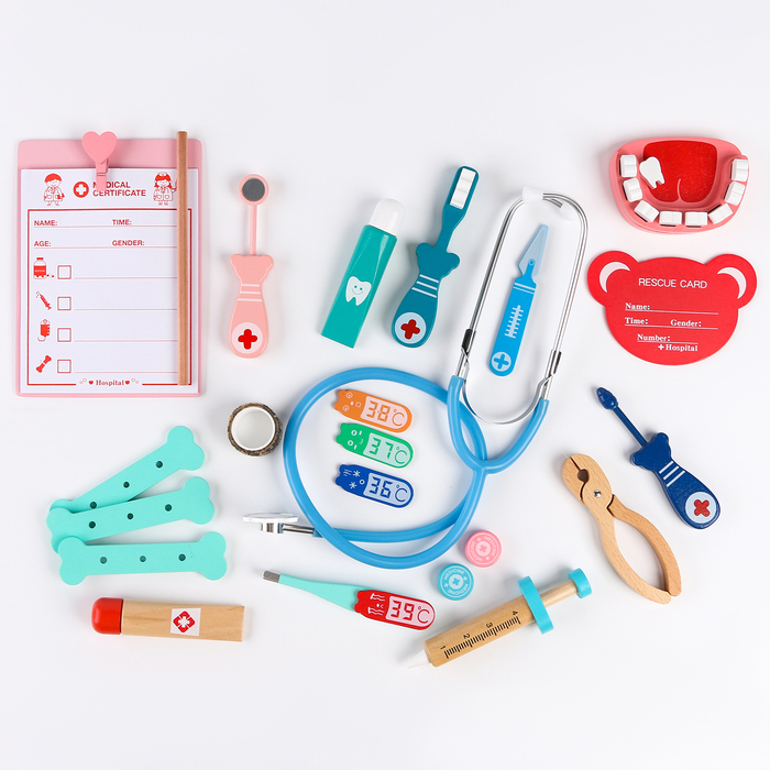 Игровой набор «Играем в доктора» мягкий кейс 22×15×14 см Игровой набор «Играем в доктора» мягкий кейс 22×15×14 см