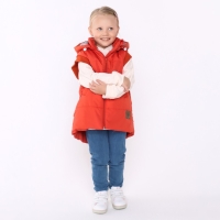 Жилет детский, цвет персик, рост 110 см