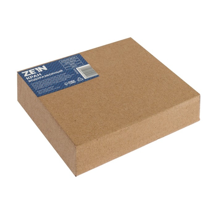 Кран водоразборный ZEIN Z2180, 1/2 Кран водоразборный ZEIN Z2180, 1/2", с плоской ручкой, цинк, кран-букса, хром