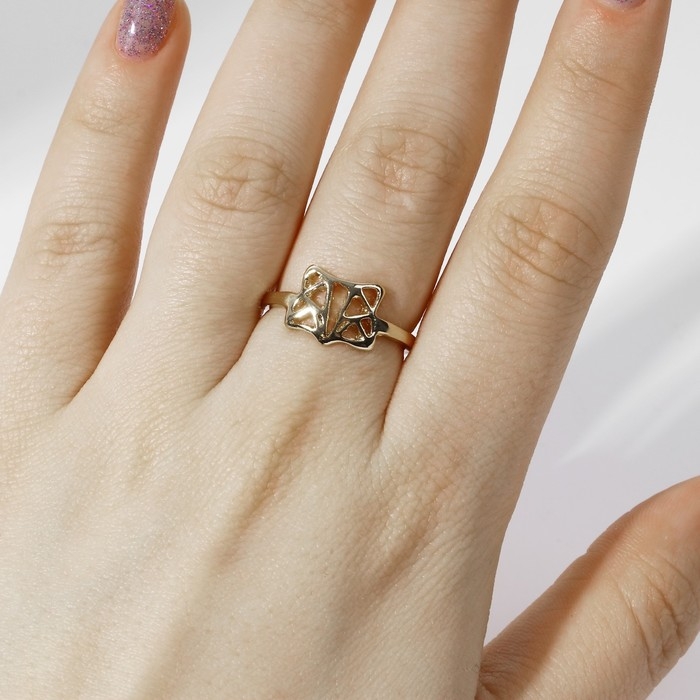 Кольцо «Лисичка» грани, цвет золото, безразмерное Кольцо «Лисичка» грани, цвет золото, безразмерное