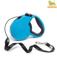 Рулетка "Пижон" классическая, с прорезиненной ручкой, 8 м, до 50 кг, трос, синяя Рулетка "Пижон" классическая, с прорезиненной ручкой, 8 м, до 50 кг, трос, синяя