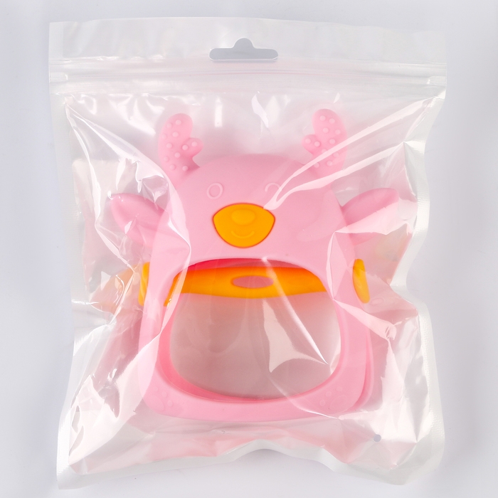 Прорезыватель для зубов &laquo;Оленёнок&raquo;, силиконовый, цвет розовый