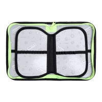 Пенал 3 секции, вкладка внутри, 140 х 210 х 40 мм, тканевый, Calligrata TOP Block "Пиксели"