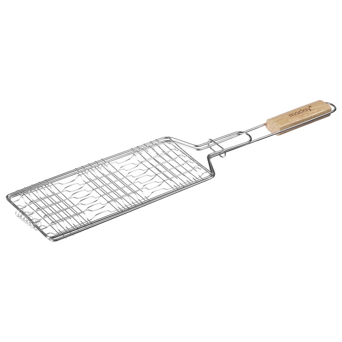 Решётка гриль для рыбы maclay, 31x12 см, нержавеющая сталь, для мангала