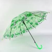 Зонт - трость полуавтоматический &laquo;Листопад&raquo;, 8 спиц, R = 45 см, цвет МИКС