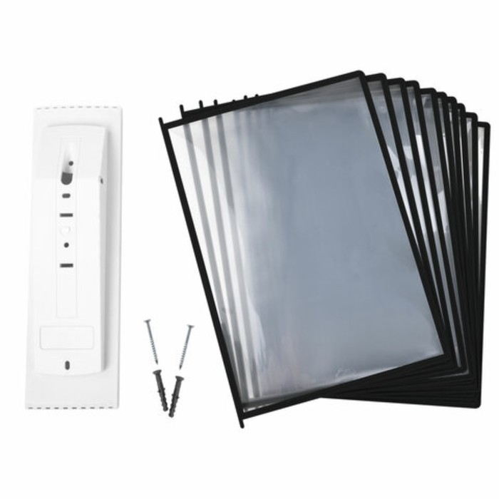 Демосистема настенная на 10 панелей А4 STAFF, черные Демосистема настенная на 10 панелей А4 STAFF, черные