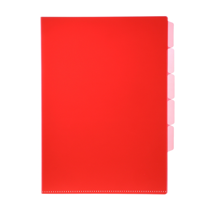 Папка-уголок А4, 180 мкм, Calligrata, 5 отделений, полупрозрачная, МИКС Папка-уголок А4, 180 мкм, Calligrata, 5 отделений, полупрозрачная, МИКС