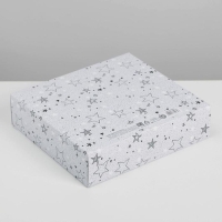 Коробка подарочная, упаковка, &laquo;Для тебя хоть звёзды&raquo;, 20 х 18 х 5 см, БЕЗ ЛЕНТЫ