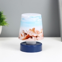 Ночник "Морской пляж" LED от батареек 3хААА 7,5х7,5х11 см RISALUX Ночник "Морской пляж" LED от батареек 3хААА 7,5х7,5х11 см RISALUX