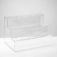 Подставка под леденцы 25&times;16,5&times;17, оргстекло 3 мм, 3 ступеньки, вместимость на 24 шт., В ЗАЩИТНОЙ ПЛЁНКЕ