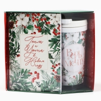 Новый год. Подарочный набор: ежедневник А6 80 листов и термостакан 250 мл «Мечтай в Новом году» Новый год. Подарочный набор: ежедневник А6 80 листов и термостакан 250 мл «Мечтай в Новом году»