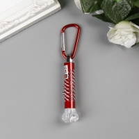 Фонарик+лазер на карабине 4 режима "Чёрточки" МИКС 8х1,9х1,9 см Фонарик+лазер на карабине 4 режима "Чёрточки" МИКС 8х1,9х1,9 см