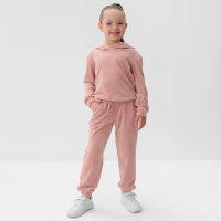 Костюм детский (толстовка, брюки) KAFTAN "Basic line" размер 34 (122-128см), розовый