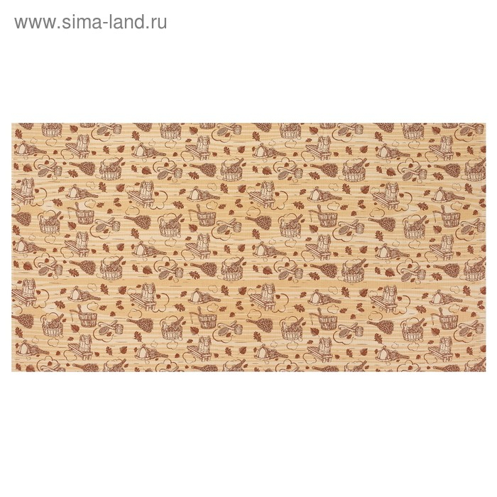 Полотенце для бани &laquo;Банька&raquo; 80х 150 см, хлопок вафельное полотно