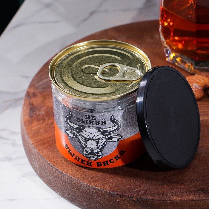 Камни для виски в банке &laquo;Не быкуй, выпей виски&raquo;, 6 шт