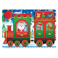 Пазл деревянный музыкальный &laquo;Едет к нам Дедушка Мороз&raquo;