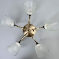 Люстра "Эсм BayerLuxина" 5хЕ27 40Вт бронза 50х50х19 см BayerLux